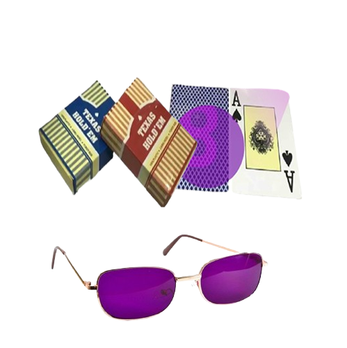 Texas Hold'em Marked Cards And See-Through Glasses Set for Sale