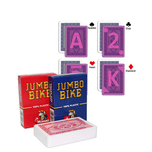 Modiano Jumbo Bike Kunststoff markierte Spielkarte für Infrarot